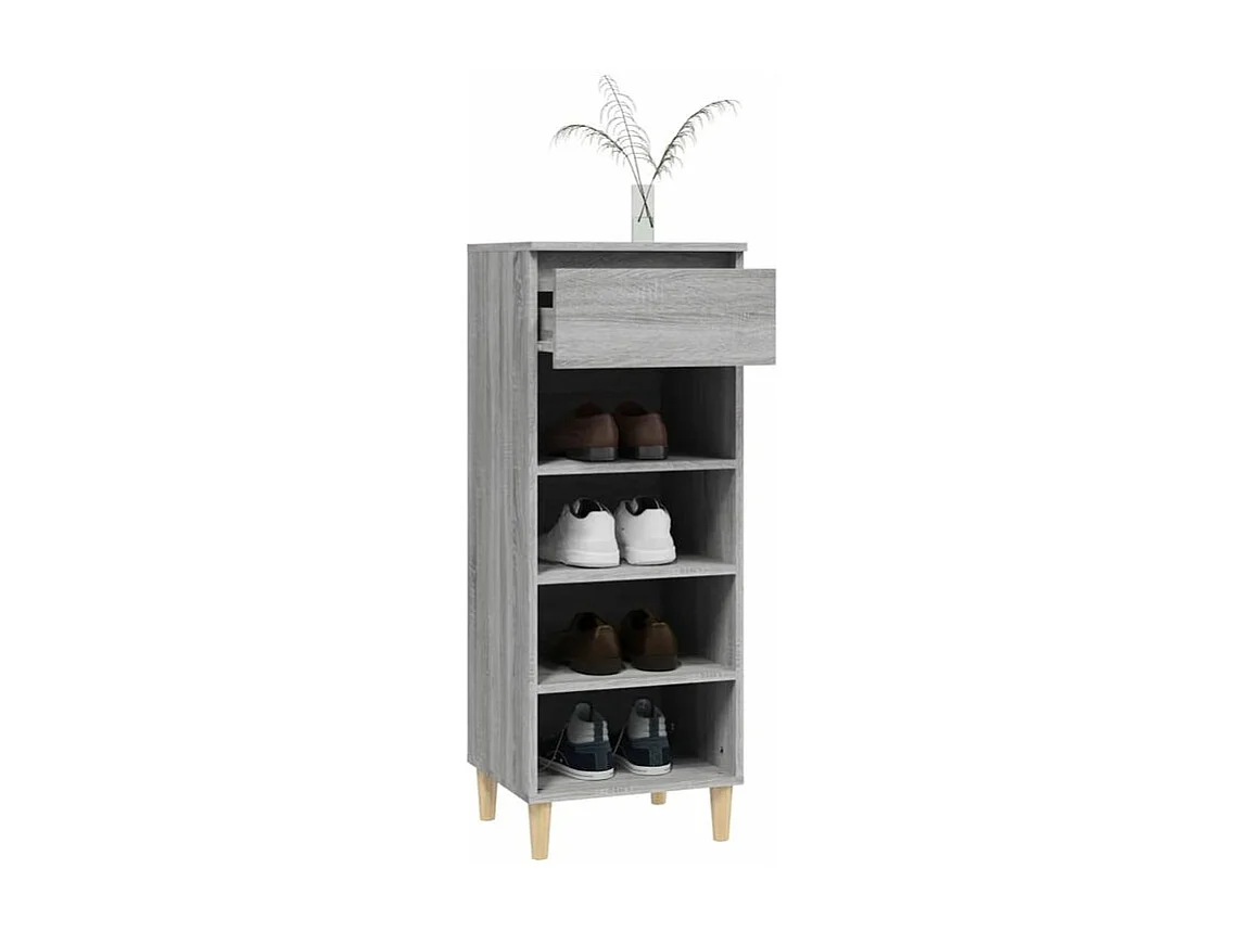 Armoire à chaussures Sonoma gris 40x36x105 Bois d'ingénierie