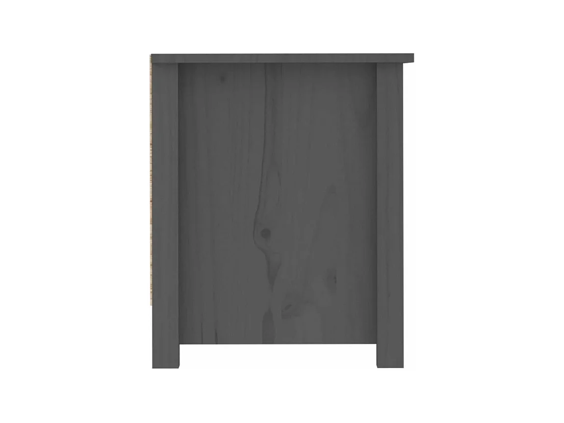 Armoire à chaussures Gris 110x38x45,5 Bois de pin massif