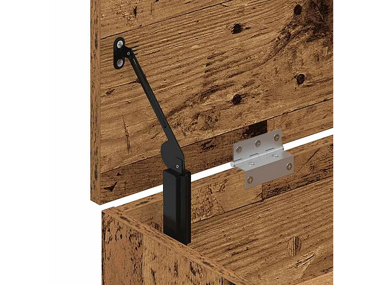 Banc à chaussures vieux bois 102x30,5x45 bois d'ingénierie