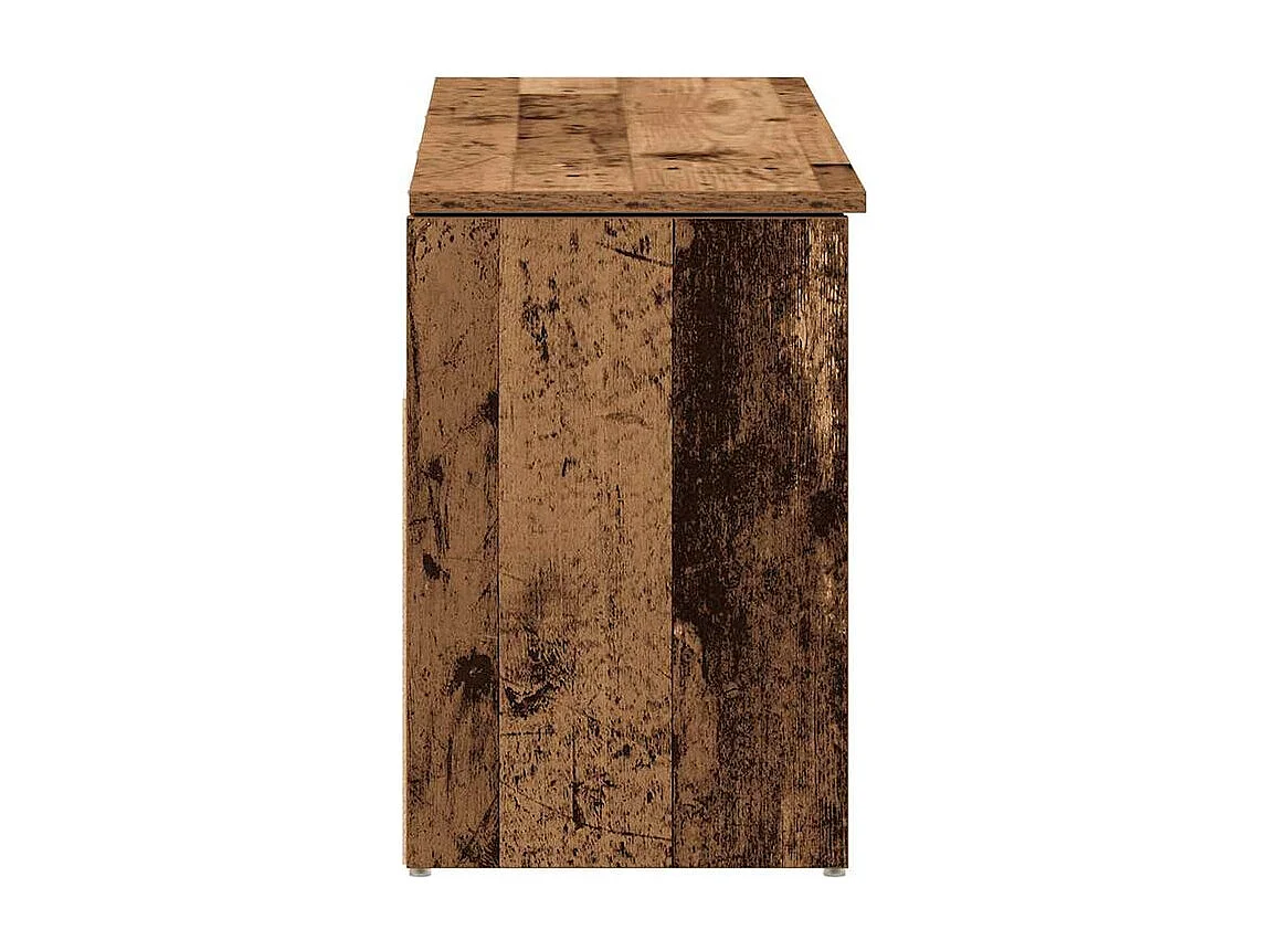 Banc à chaussures vieux bois 102x30,5x45 bois d'ingénierie