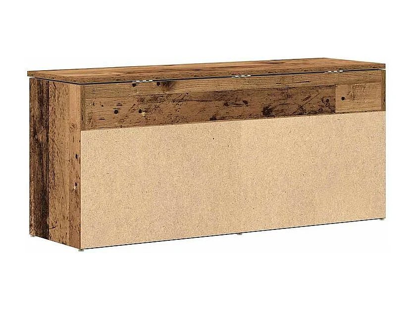 Banc à chaussures vieux bois 102x30,5x45 bois d'ingénierie