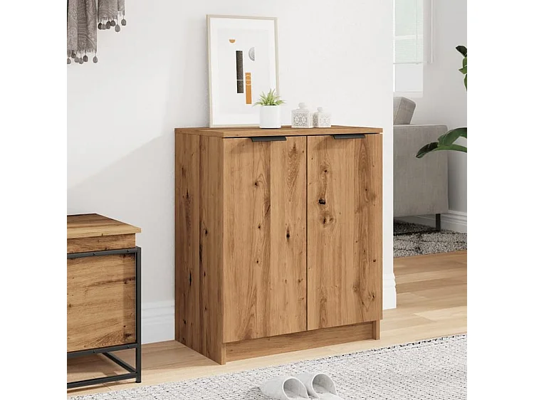 Armoire à chaussures chêne artisanal bois d'ingénierie