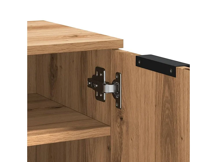 Armoire à chaussures chêne artisanal bois d'ingénierie