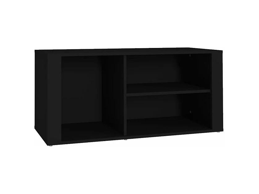 Armoire à chaussures Noir 100x35x45 Bois d'ingénierie