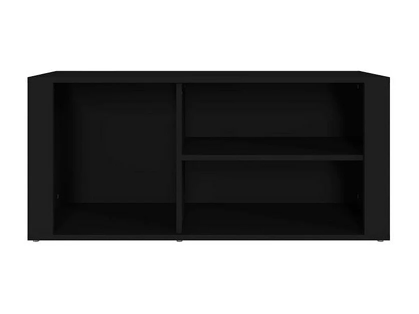 Armoire à chaussures Noir 100x35x45 Bois d'ingénierie