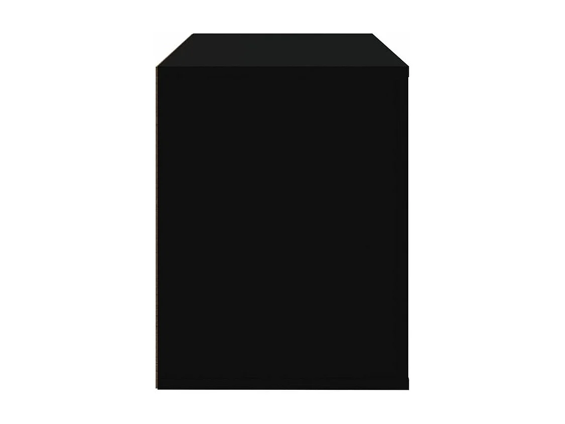 Armoire à chaussures Noir 80x35x45 Bois d'ingénierie