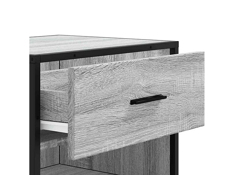 Étagère à chaussures sonoma gris 48x38x97,5 bois ingénierie