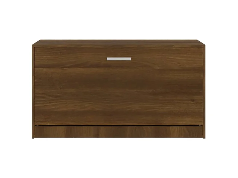 Meuble à chaussures 1 porte rabattable Venta - Version classique-Couleur Noyer