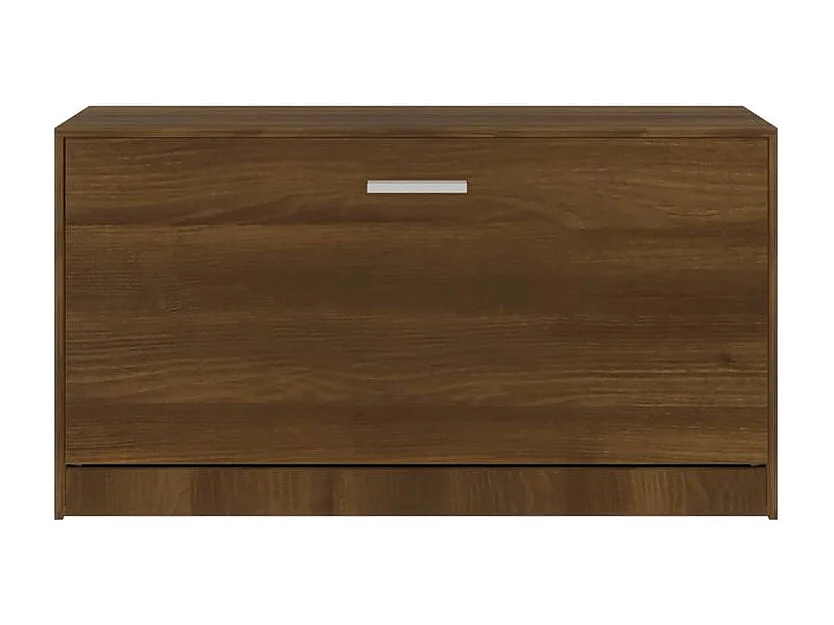 Meuble à chaussures 1 porte rabattable Venta - Version classique-Couleur Noyer