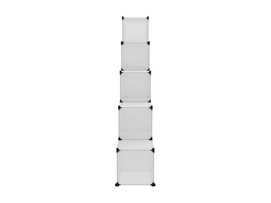 Cubes de rangement 15 pcs avec portes Transparent PP