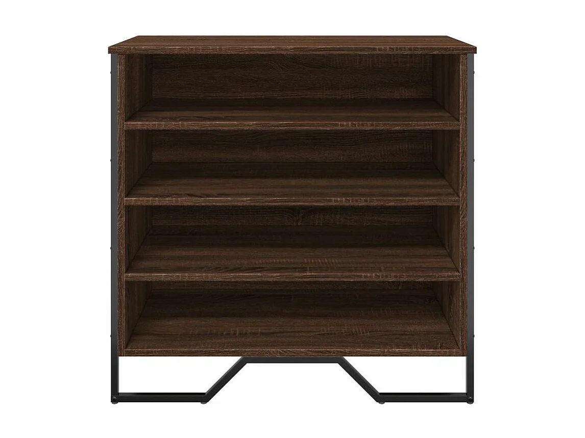 Armoire à chaussures chêne marron 80x38x78 bois d'ingénierie