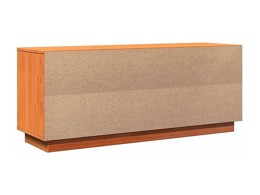 Armoire à chaussures cire marron 110x34x45 bois pin massif