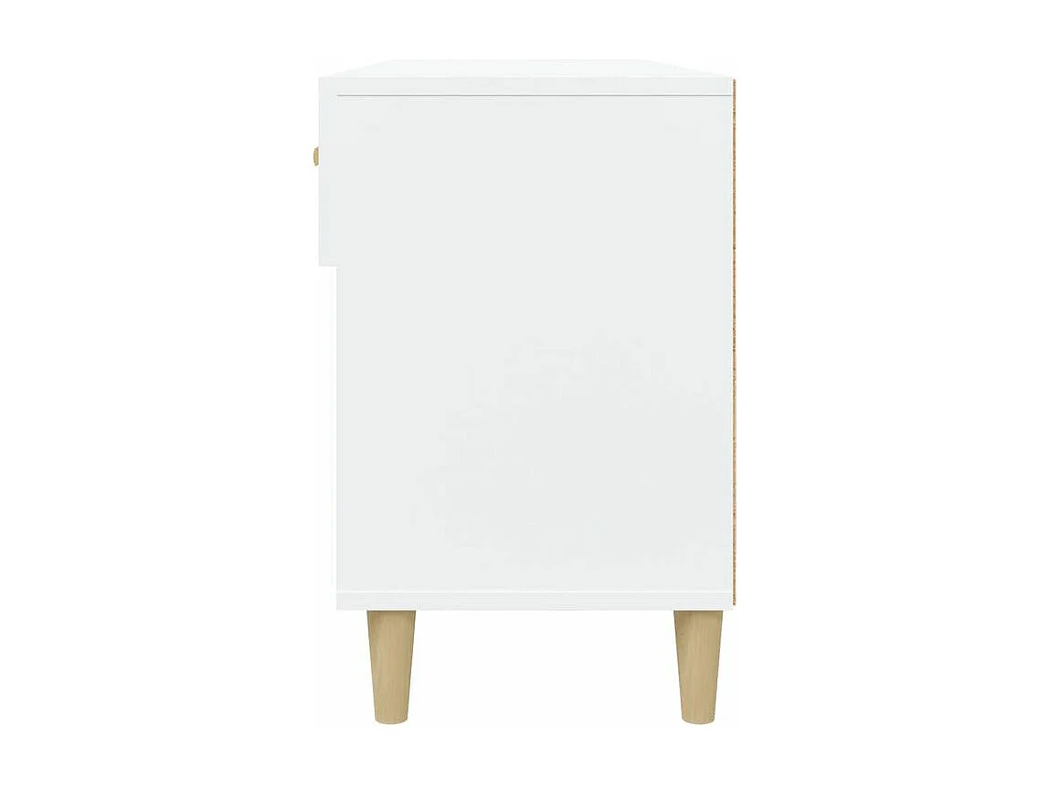 Armoire à chaussures Blanc 102x35x55 Bois d'ingénierie