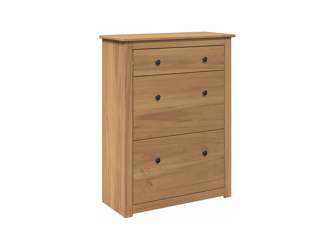 Armoire à chaussures Panama 80x35x105 bois de pin massif