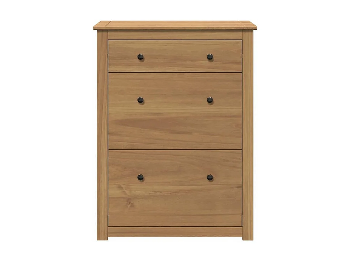 Armoire à chaussures Panama 80x35x105 bois de pin massif