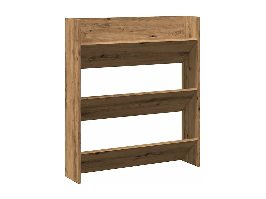 Armoire à chaussures murale chêne artisanal bois d'ingénierie