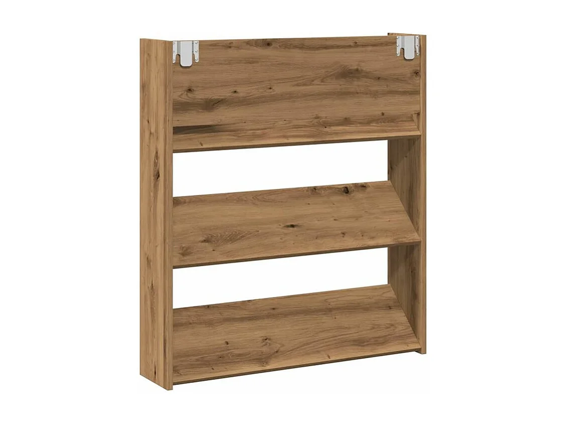 Armoire à chaussures murale chêne artisanal bois d'ingénierie