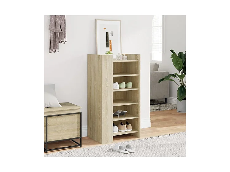Armoire à chaussures chêne sonoma 52x37,5x100
