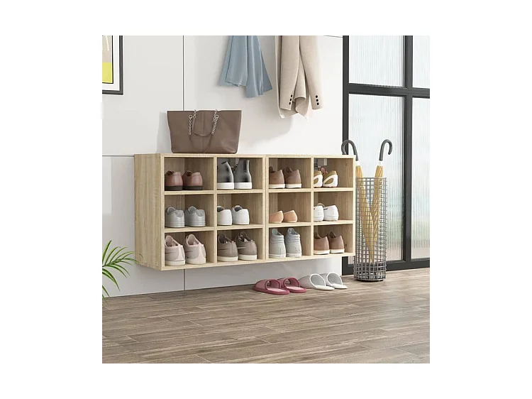 Armoires à chaussures 2 pcs Chêne Sonoma 52,5x30x50