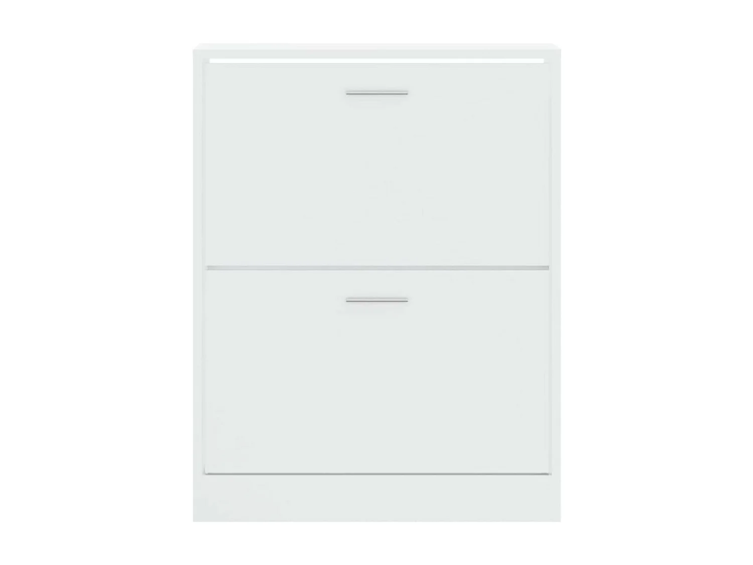 Armoire à chaussures en bois Puerto L63xH81xP24 – 2 portes rabattables-Couleur Marron fumé