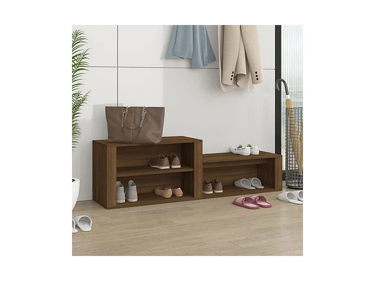Armoire à chaussures Chêne marron 150x35x45 Bois d'ingénierie