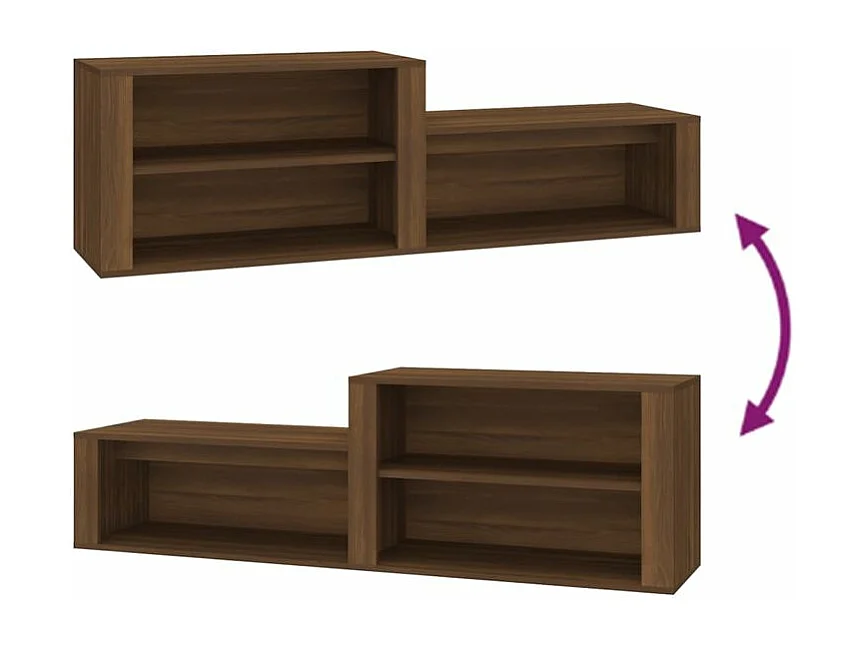 Armoire à chaussures Chêne marron 150x35x45 Bois d'ingénierie