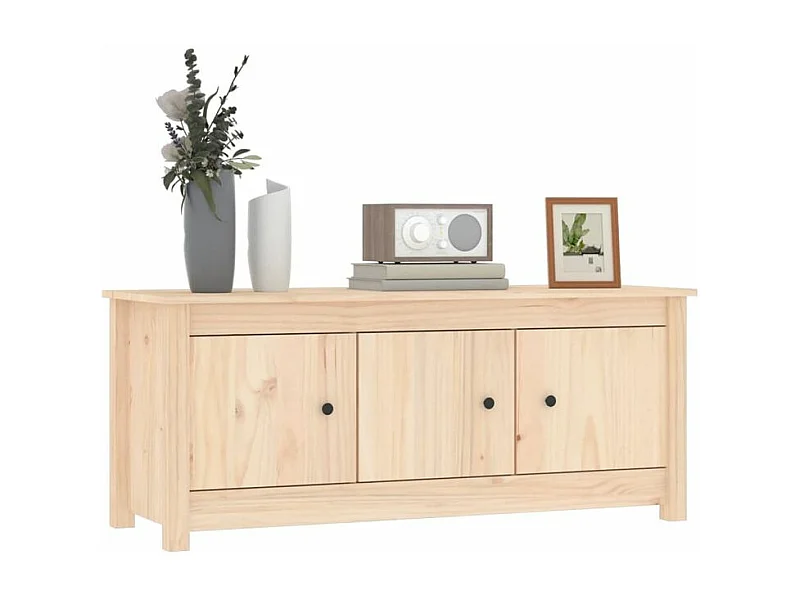 Armoire à chaussures en bois massif Klouda – Élégant et fonctionnel-Couleur Naturel-Largeur 110 cm