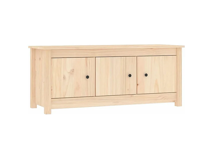 Armoire à chaussures en bois massif Klouda – Élégant et fonctionnel-Couleur Naturel-Largeur 110 cm