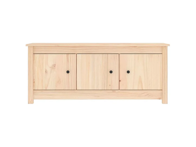 Armoire à chaussures en bois massif Klouda – Élégant et fonctionnel-Couleur Naturel-Largeur 110 cm