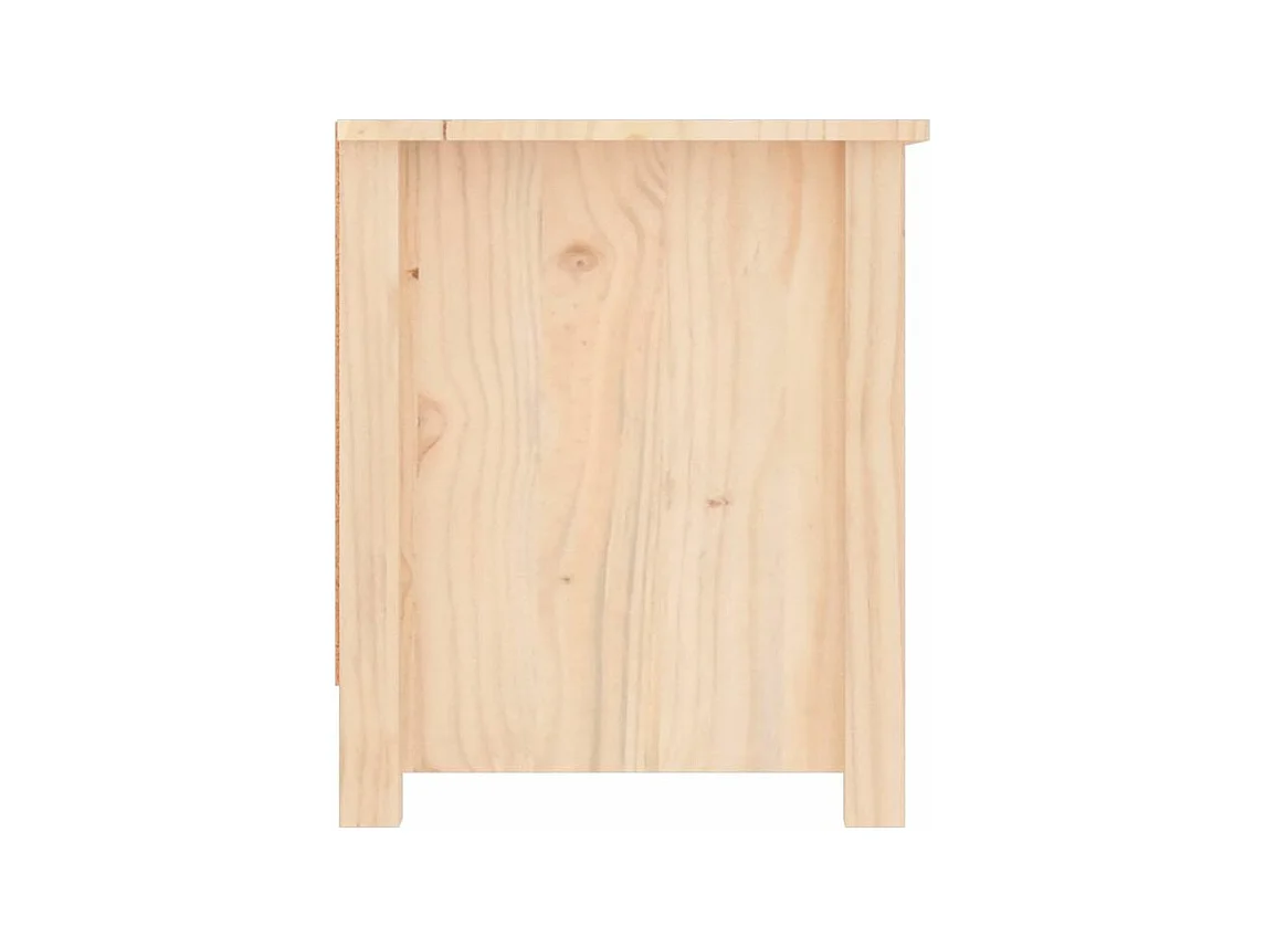 Armoire à chaussures en bois massif Klouda – Élégant et fonctionnel-Couleur Naturel-Largeur 110 cm