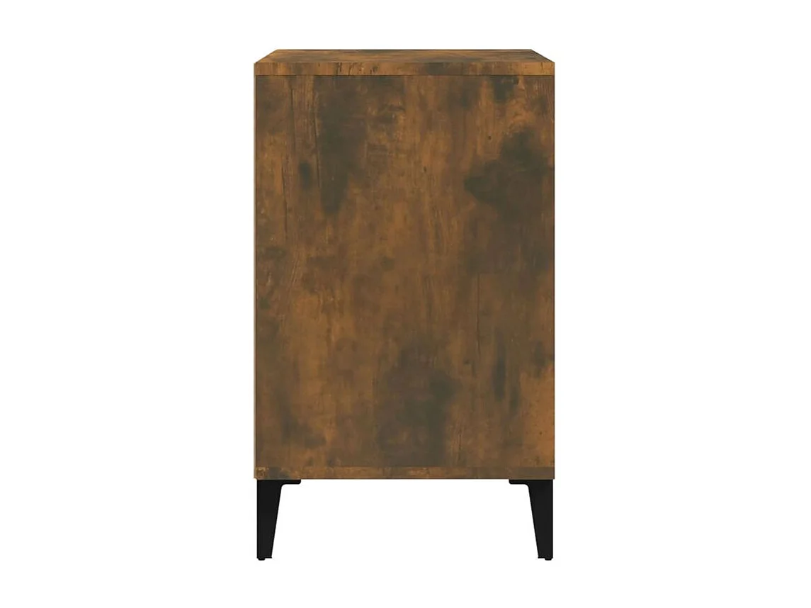 Armoire à chaussures Chêne fumé 102x36x60 Bois d'ingénierie