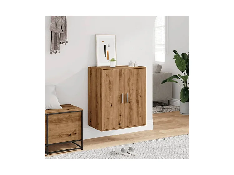 Meuble à chaussures Linka H 70cm – Design élégant et pratique-Couleur Marron clair