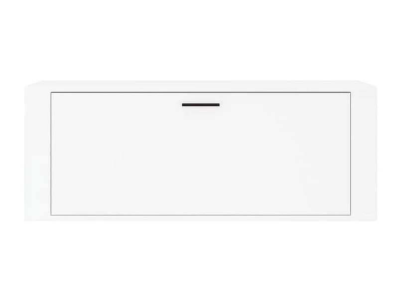 Armoire à chaussures murale en bois Luiza L100xH38xP35 – Élégance et fonctionnalité-Couleur Blanc