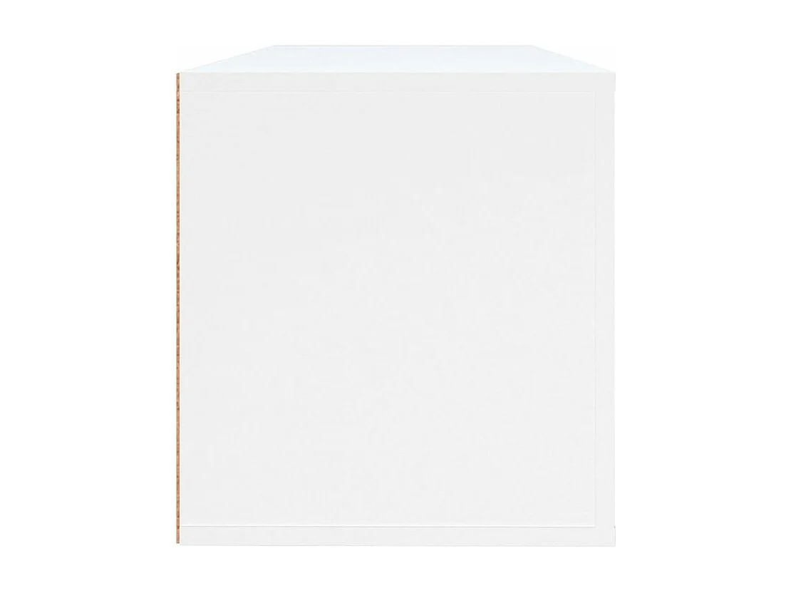 Armoire à chaussures murale en bois Luiza L100xH38xP35 – Élégance et fonctionnalité-Couleur Blanc