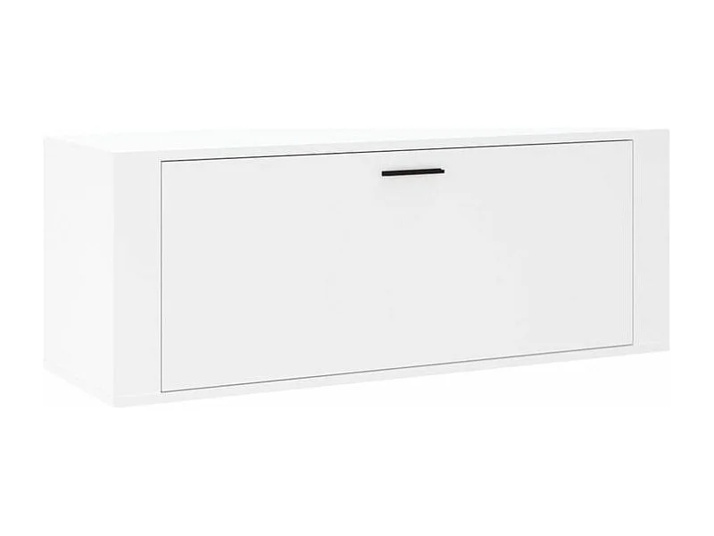 Armoire à chaussures murale en bois Luiza L100xH38xP35 – Élégance et fonctionnalité-Couleur Blanc