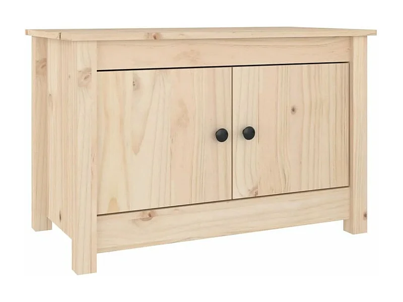 Armoire à chaussures en bois massif Klouda – Élégant et fonctionnel-Couleur Naturel-Largeur 70 cm