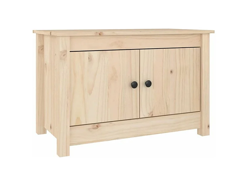 Armoire à chaussures en bois massif Klouda – Élégant et fonctionnel-Couleur Naturel-Largeur 70 cm