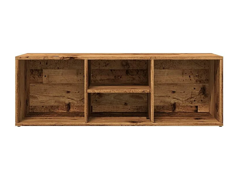 Banc de rangement à chaussures vieux bois 105x35x35