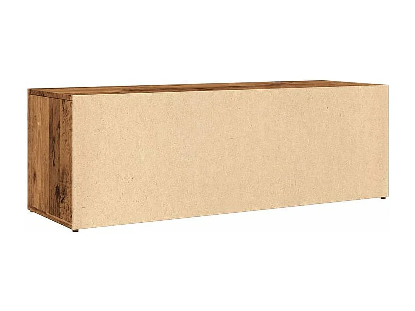 Banc de rangement à chaussures vieux bois 105x35x35