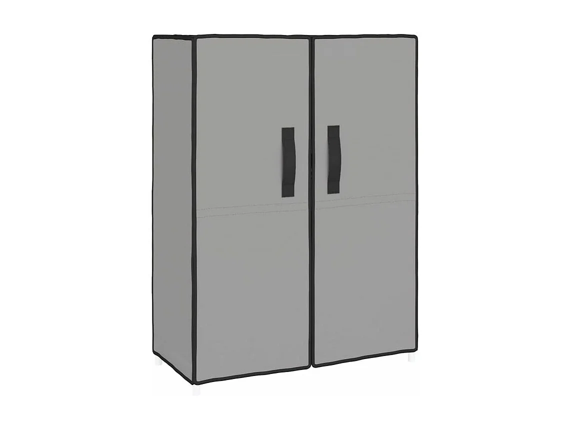Armoire à chaussures Gris 60x28x90 Tissu