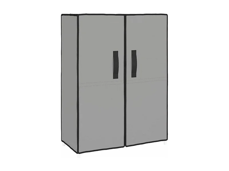 Armoire à chaussures Gris 60x28x90 Tissu