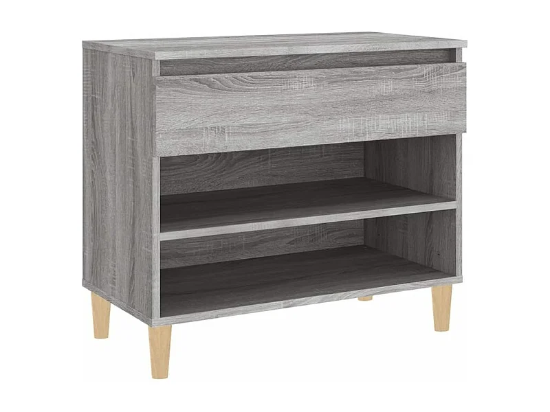 Armoire à chaussures Sonoma gris 70x36x60 Bois d'ingénierie