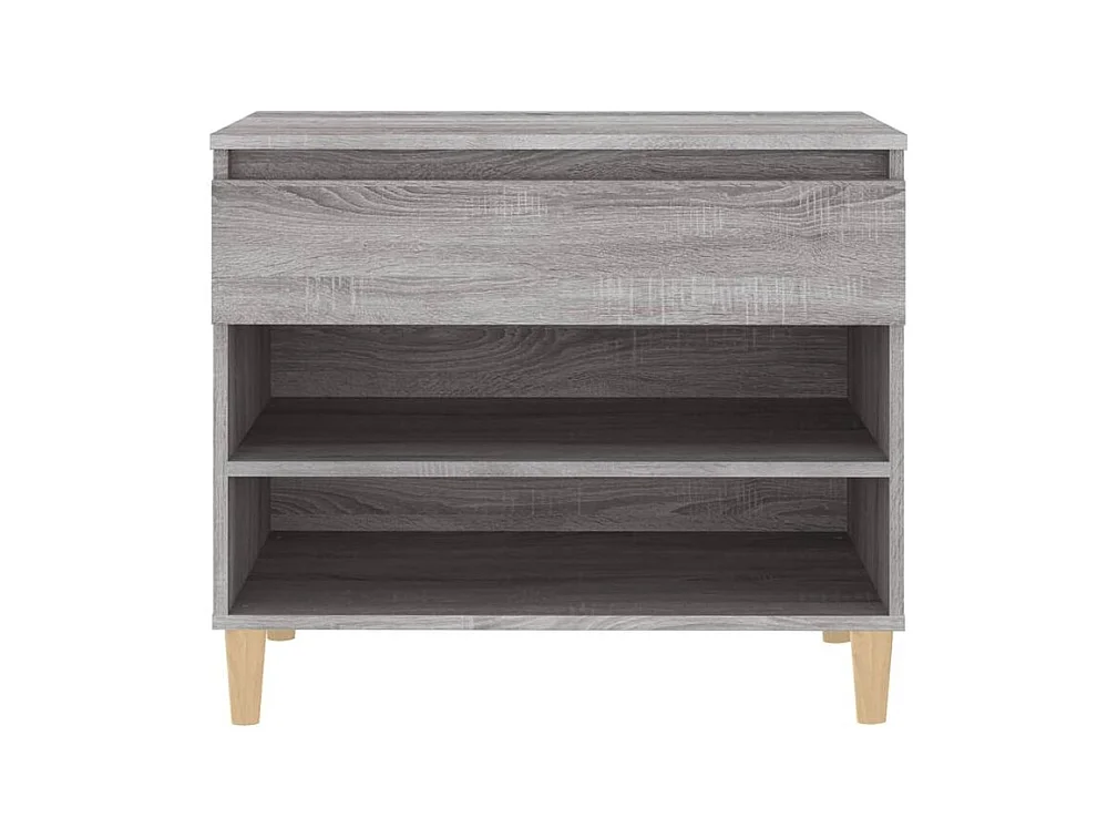 Armoire à chaussures Sonoma gris 70x36x60 Bois d'ingénierie