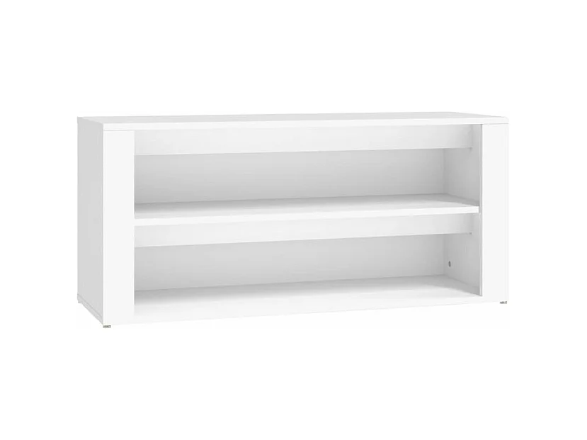 Étagère à chaussures Blanc 100x35x45 Bois d'ingénierie