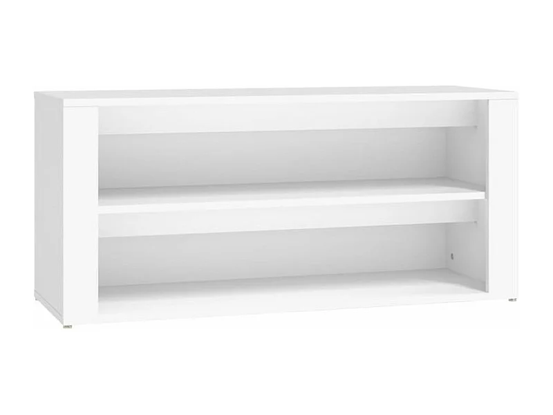 Étagère à chaussures Blanc 100x35x45 Bois d'ingénierie