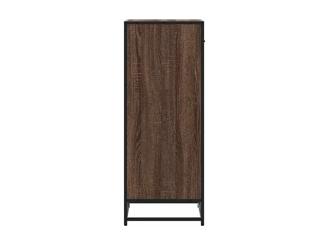 Étagère à chaussures chêne marron 48x38x97,5 bois ingénierie