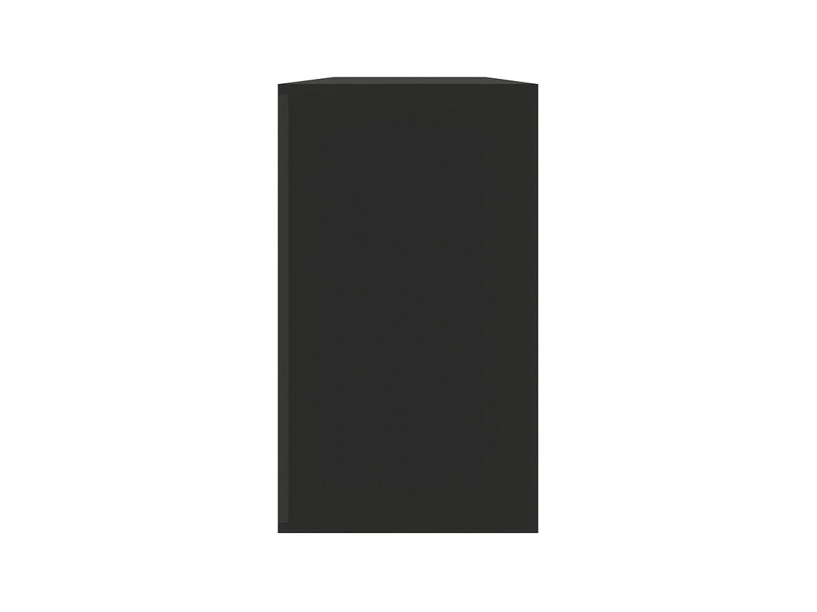 Meuble à chaussures 1 porte rabattable Venta - Version classique-Couleur Noir