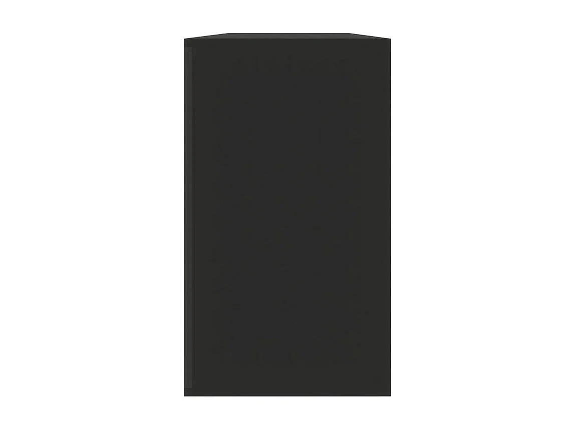 Meuble à chaussures 1 porte rabattable Venta - Version classique-Couleur Noir