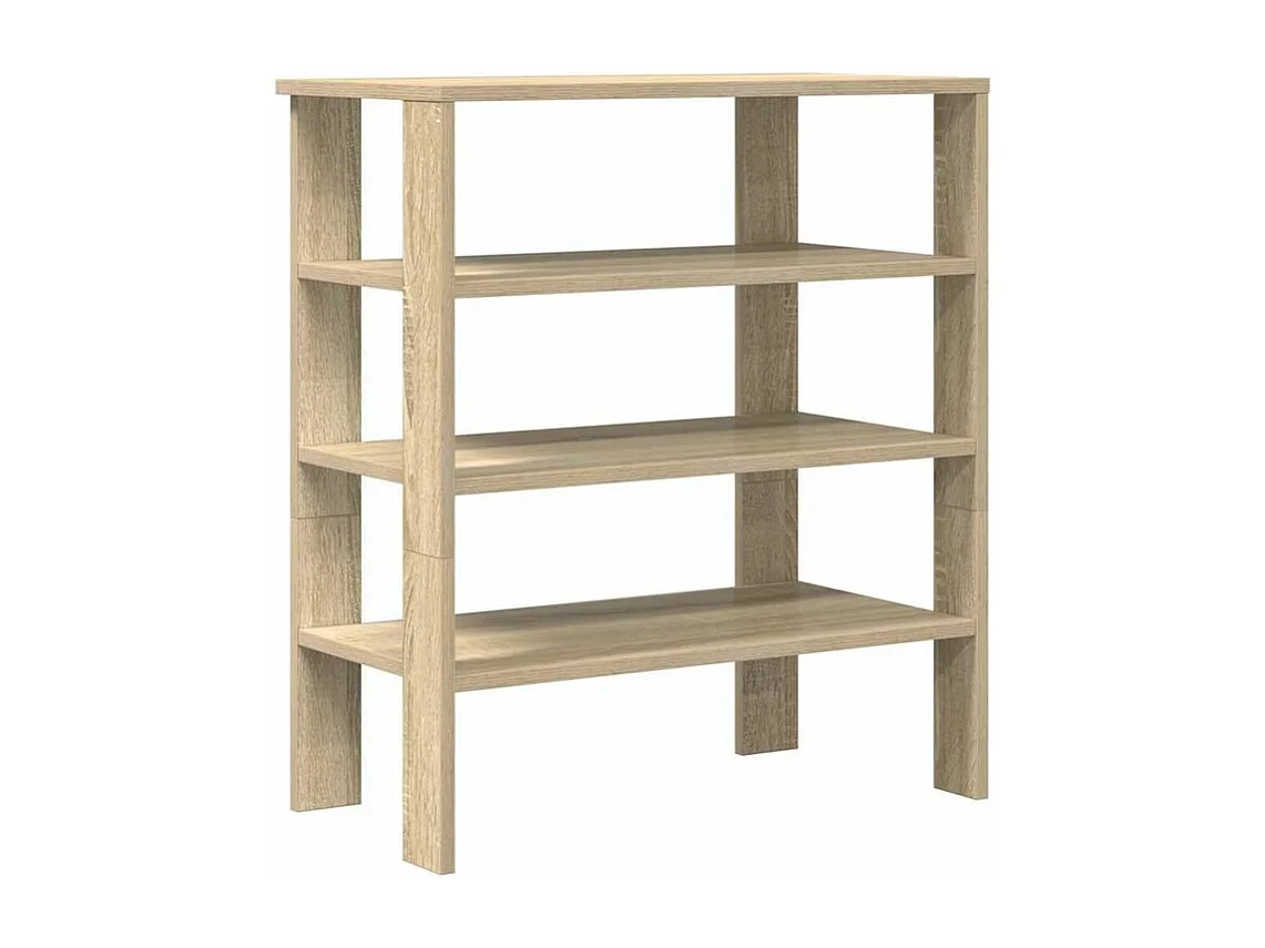 Étagère à chaussures chêne sonoma 61x32x70 bois d'ingénierie