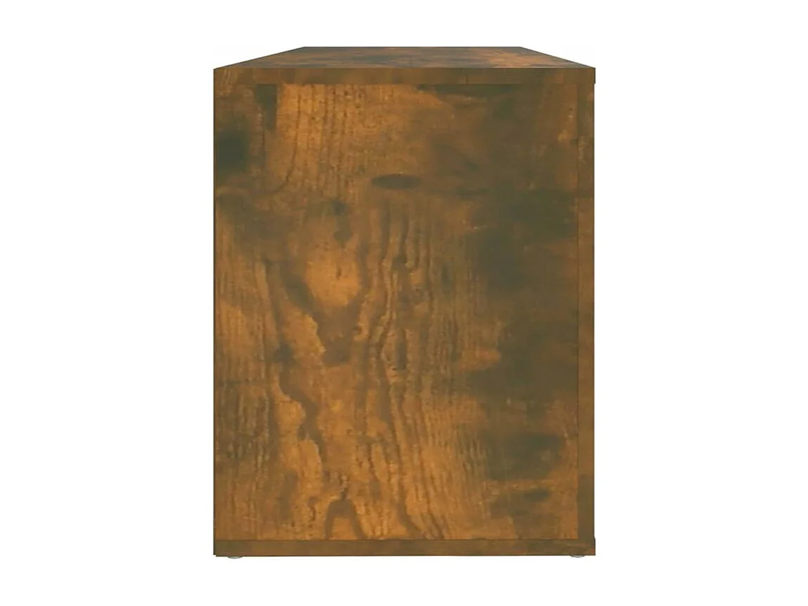 Armoire à chaussures Chêne fumé 100x35x45 Bois d'ingénierie